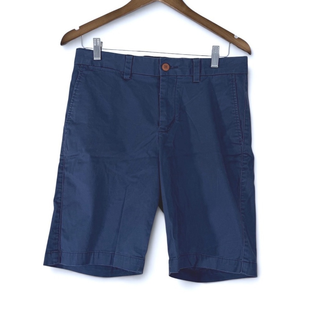 Tommy Bahama Boracay Shorts Mens 30 Blue Cotton Stretch Chino Flat Front 9.5"